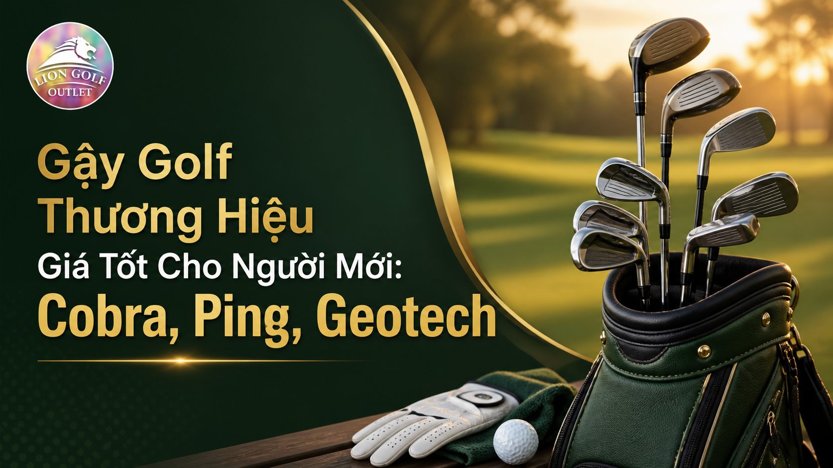Gậy Golf Thương Hiệu Giá Tốt Cho Người Mới: Cobra, Ping, Geotech