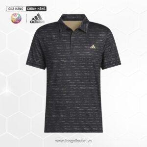 Áo Adidas STRIPE ZIP POLO BLACK/HEMP