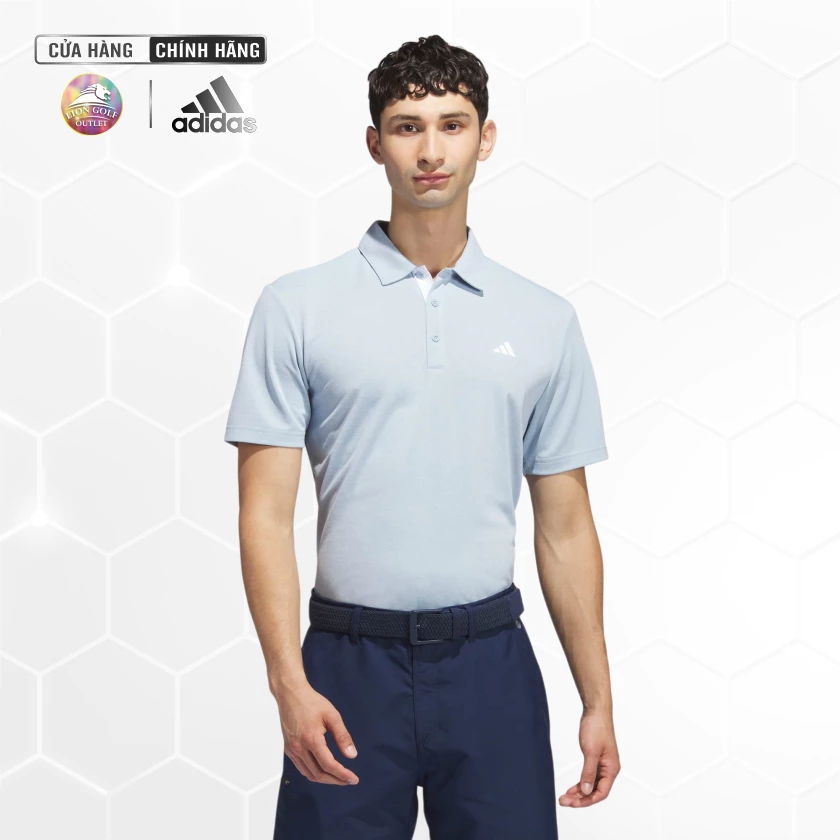 Áo Polo Golf Adidas Muối Tiêu Drive Blue