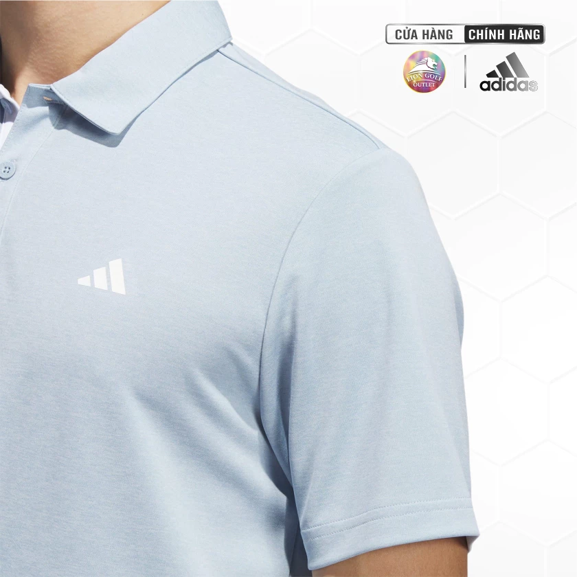 Áo Polo Golf Adidas Muối Tiêu Drive Blue