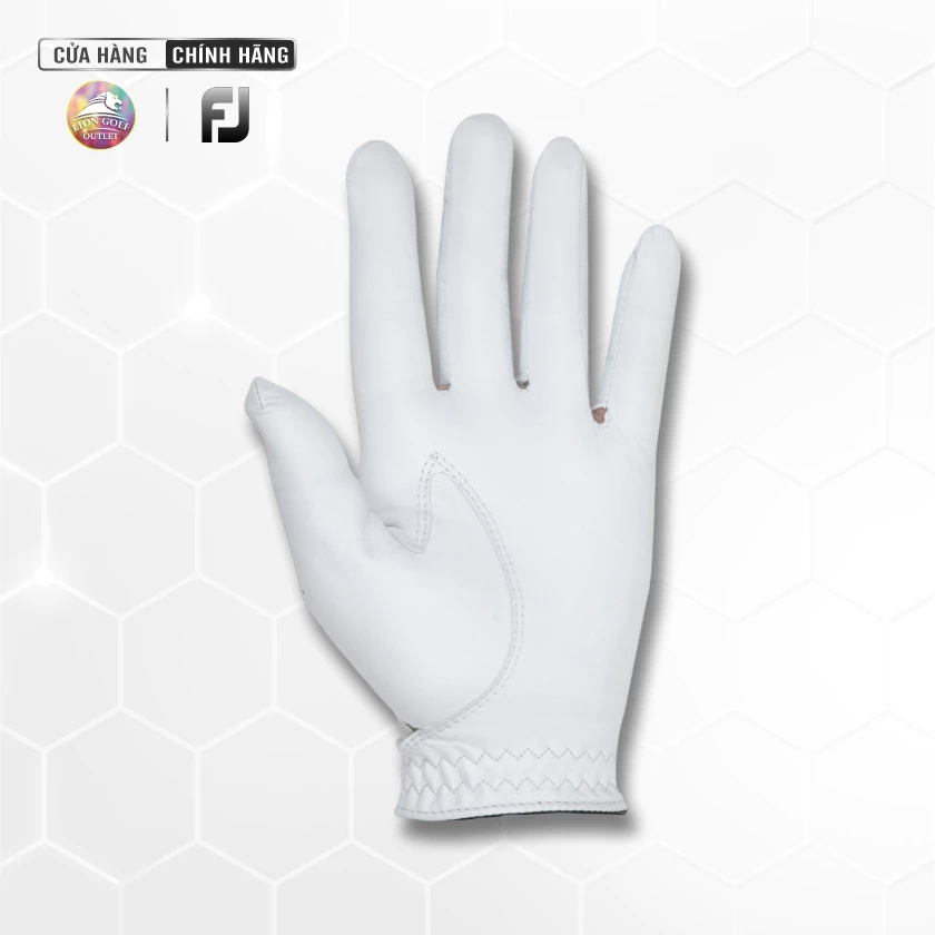 Găng Tay Golf Nam FJ BS HyperFLX MAL White EA