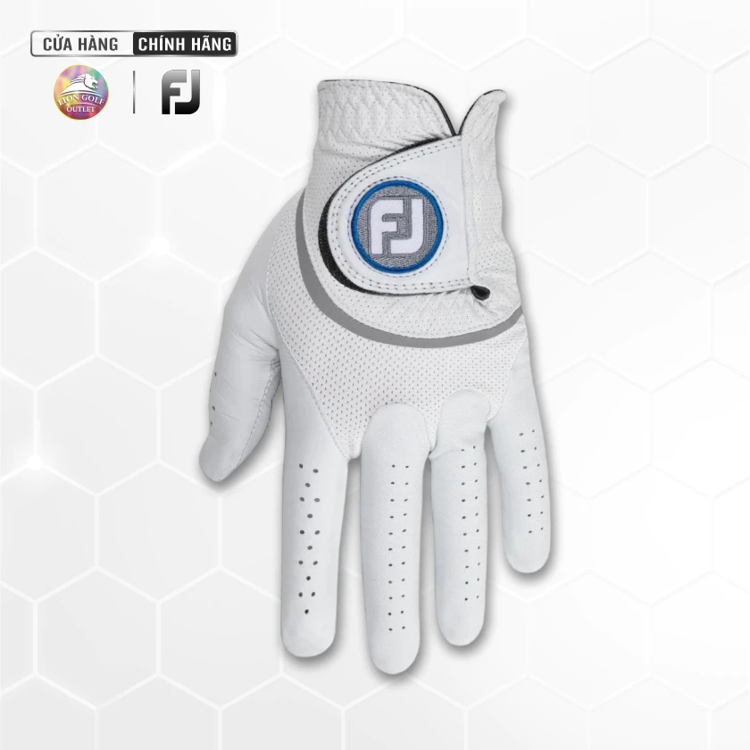 Găng Tay Golf Nam FJ BS HyperFLX MAL White EA