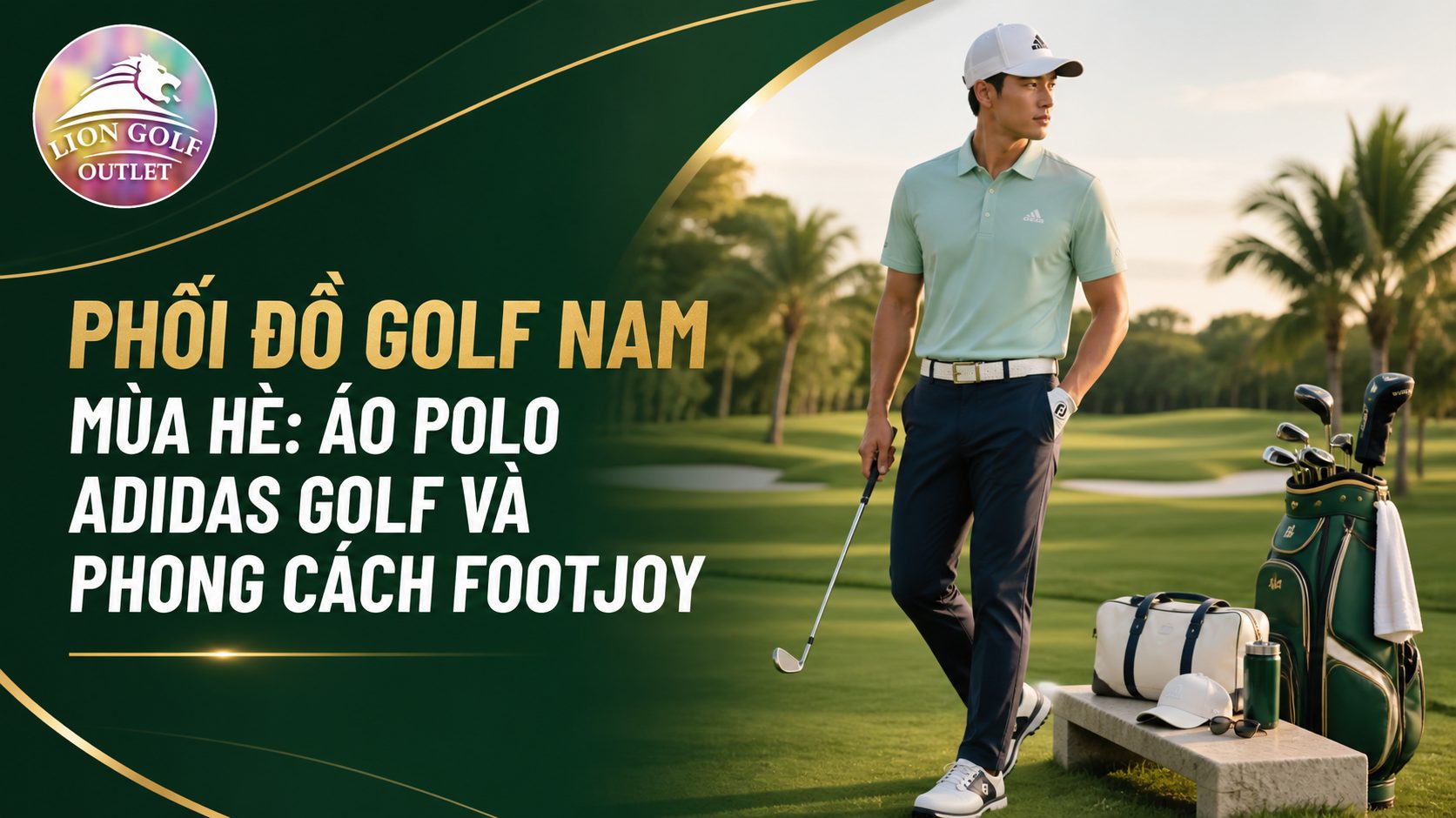 Phối Đồ Golf Nam Mùa Hè: Áo Polo Adidas Golf Và Phong Cách FootJoy