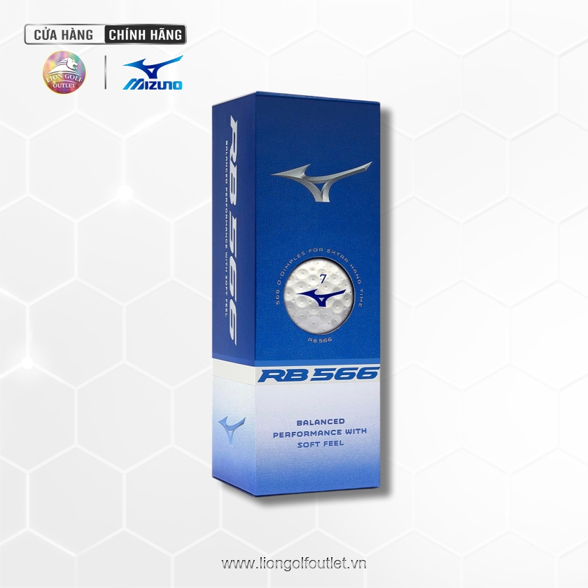 5N324112D 3 Banh Mizuno 24 RB566 WHITE E - Lion Golf Outlet